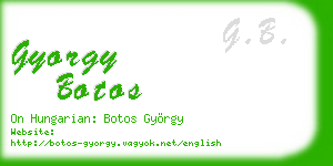 gyorgy botos business card