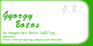 gyorgy botos business card